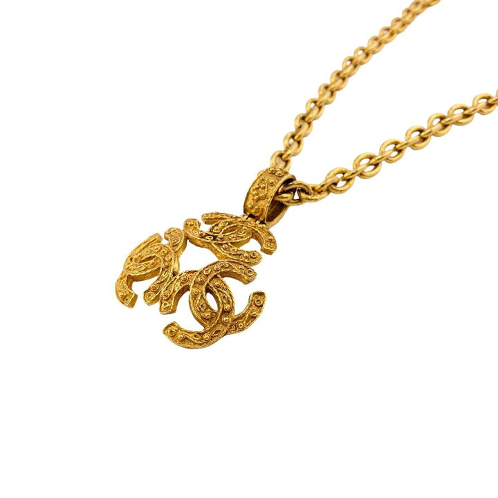 楽天市場】CHANEL/シャネル トリプルココマーク ネックレス ゴールド 