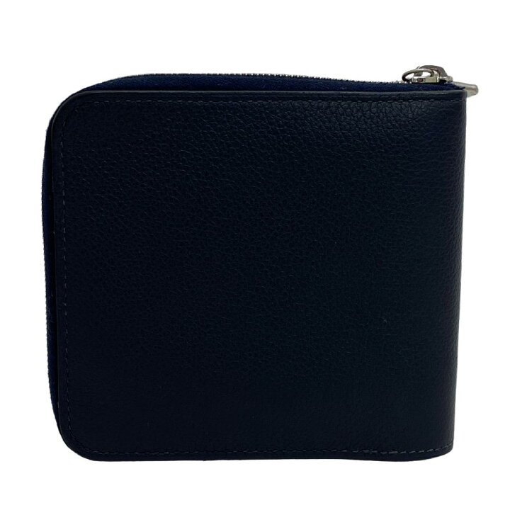 楽天市場】HERMES/エルメス ジップアンゴー 二つ折り財布 ネイビー 