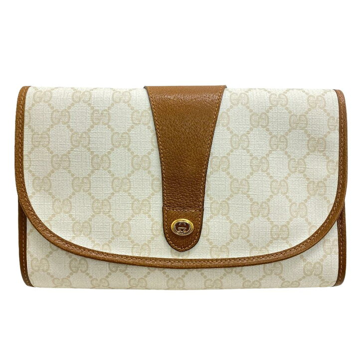 楽天市場】GUCCI/グッチ オールドグッチ GG クラッチバッグ ホワイト