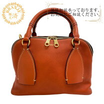 クロエ バッグ 中古 美品 オレンジがかった茶色