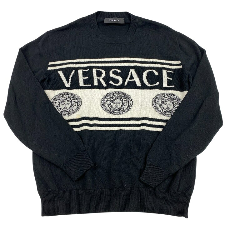楽天市場】VERSACE/ヴェルサーチ 1002719 メデューサ ウール 48 ニット 