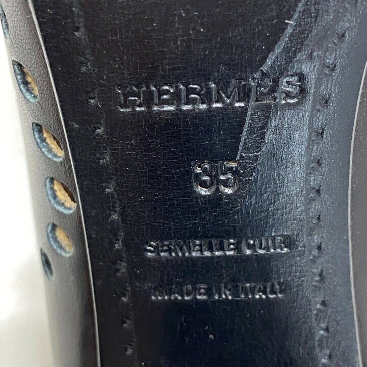 楽天市場】HERMES エルメス エヴリン サボサンダル ミュール ブラック 