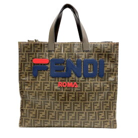 FENDI/フェンディ フィラ ズッカ トートバッグ ブラウン レディース