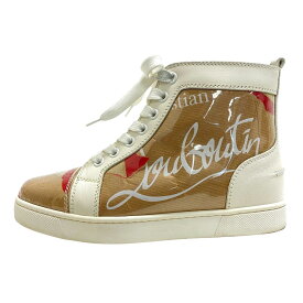 Christian Louboutin/クリスチャンルブタン ルイスフラット 18AW 34 ハイカットスニーカー ルビクラフト スニーカー ブラウン レディース