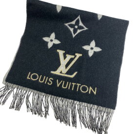 LOUIS VUITTON/ルイヴィトン LP1129 エシャルプ マフラー・レイキャビック　スタッディ－ マフラー ブラック レディース