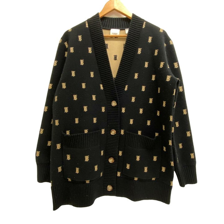 BURBERRY バーバリー TBロゴ スカーフドッキング カーディガン 
