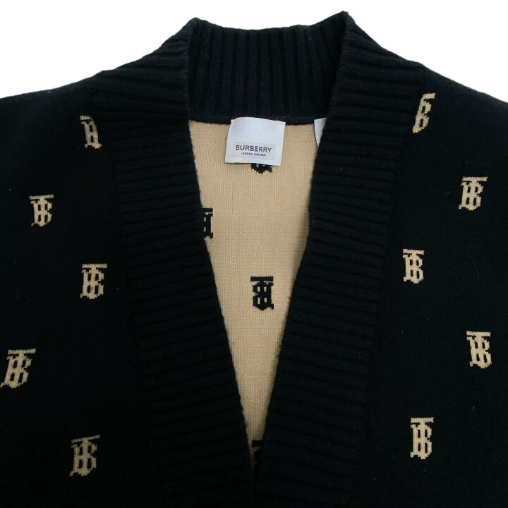 楽天市場】BURBERRY/バーバリー 8021033 TBロゴ カーディガン ブラック  