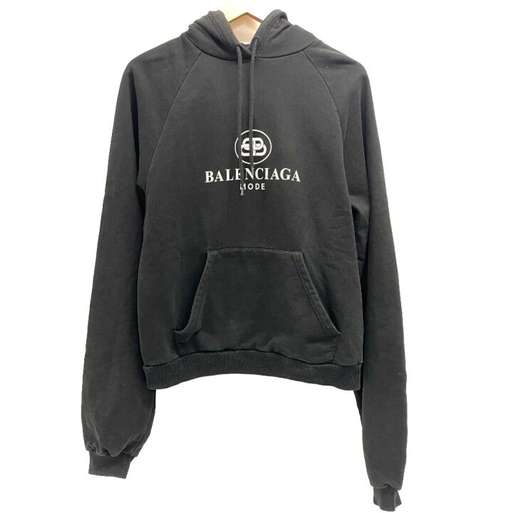 楽天市場】BALENCIAGA/バレンシアガ 571194 19年 S パーカー ブラック 