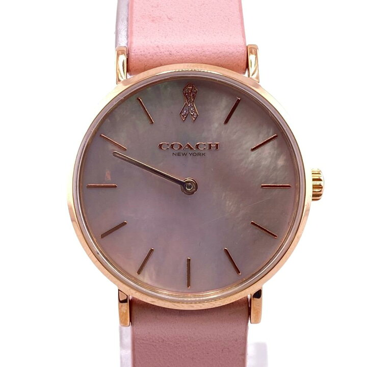 楽天市場】COACH/コーチ CO-14503628 ペリー PERRY クォーツ ピンク 