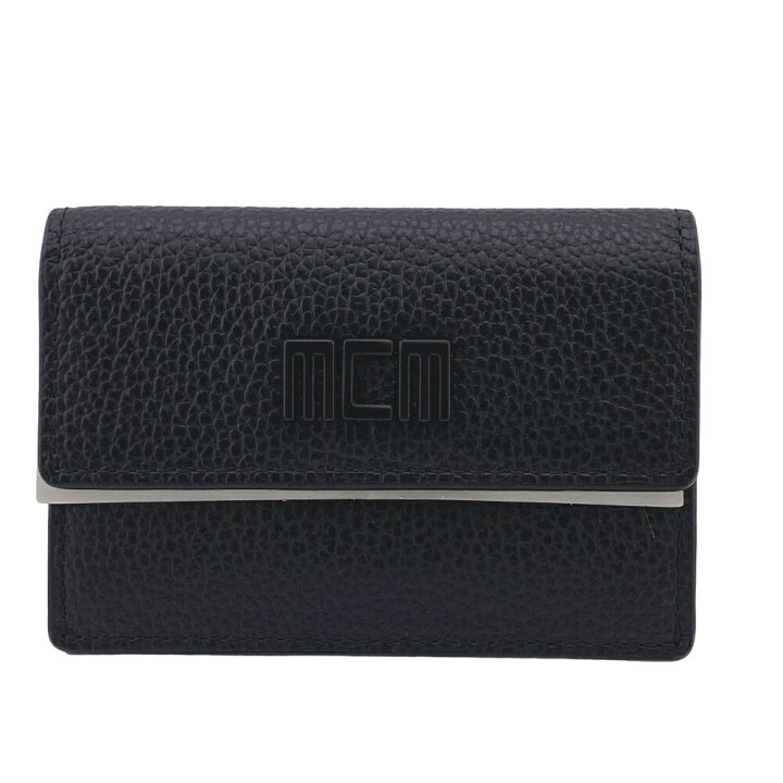 楽天市場】MCM/エムシーエム MXSCATC02 三つ折り財布 ブラック 