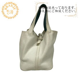 HERMES エルメス ピコタンエクラ22 MM ハンドバッグ バッグ カバン ブランド ホワイト レディース