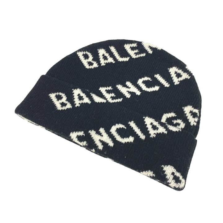楽天市場】BALENCIAGA/バレンシアガ ニットキャップ ブラック  