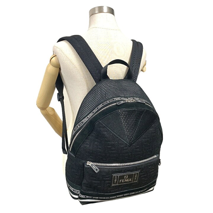 楽天市場】FENDI フェンディ 7VZ042 ズッカ メッシュ リュック 