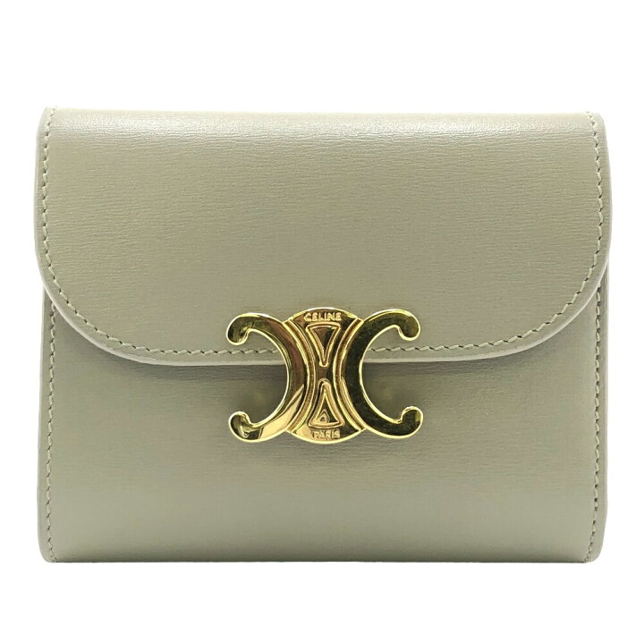 楽天市場】CELINE/セリーヌ スモールフラップウォレット トリオンフ 三  