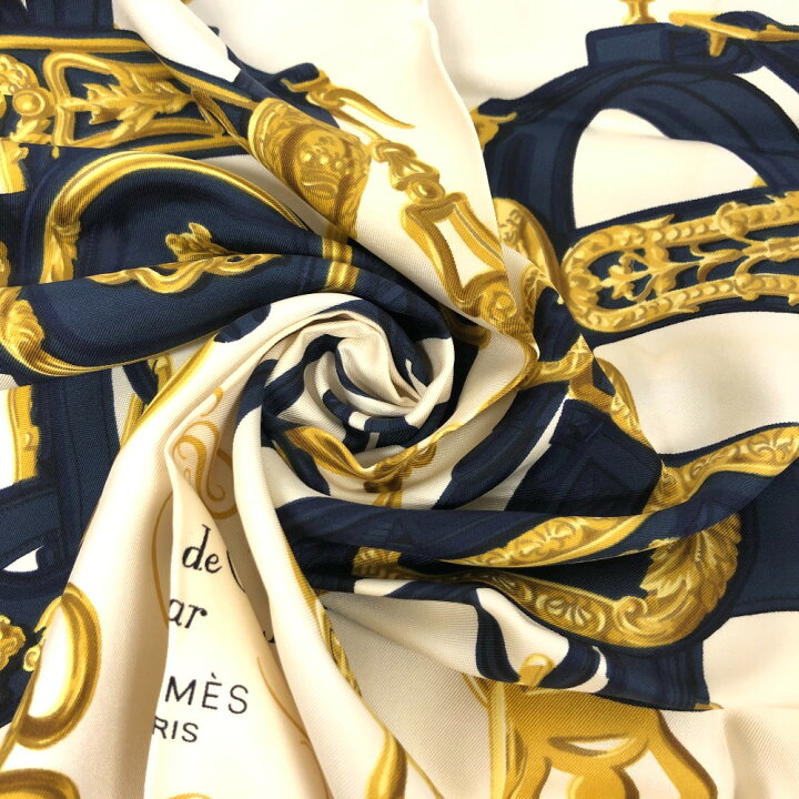 楽天市場】HERMES/エルメス カレ90 BRIDES de GALA 式典用馬勒 