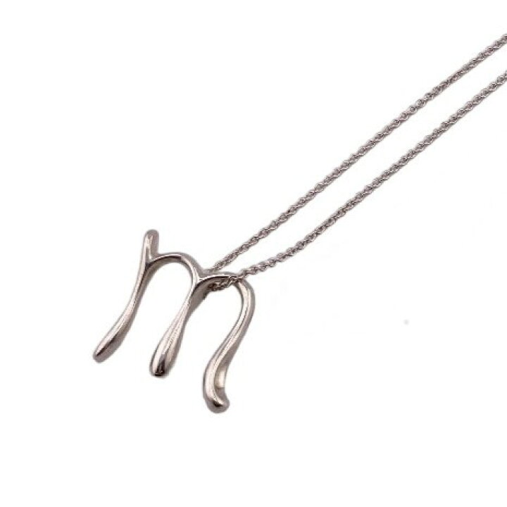 楽天市場】TIFFANY&Co./ティファニー イニシャルM ネックレス シルバー  