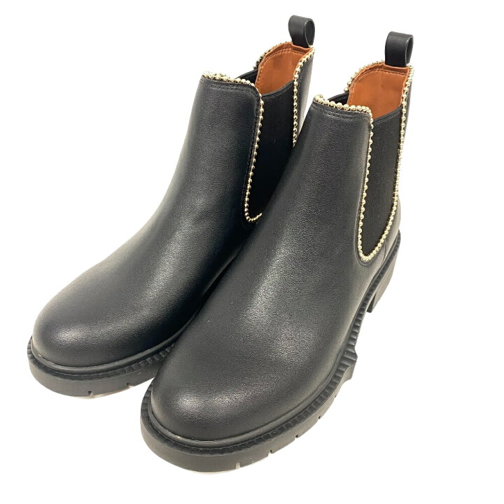 楽天市場】COACH/コーチ LEVY LTHR BOOTIE サイドゴアブーツ 371/2 