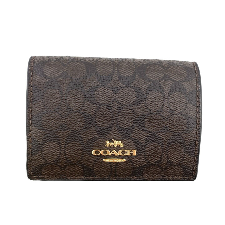 楽天市場】COACH コーチ 91806 シグネチャー 三つ折り財布 財布 