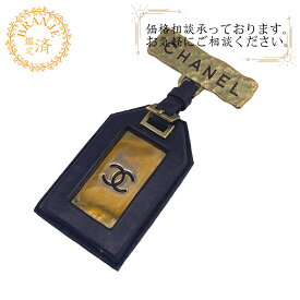 CHANEL シャネル ネームタグ 94P ココマーク ブローチ ブラック ユニセックス