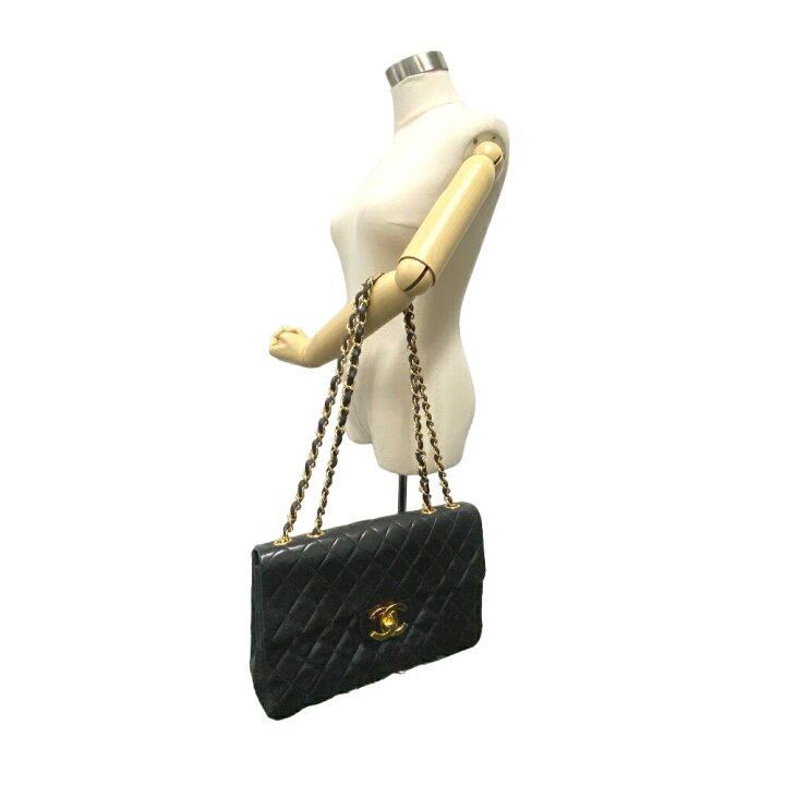 楽天市場】CHANEL シャネル デカマトラッセ シングルフラップ ダブル 