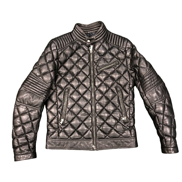 楽天市場】MONCLER モンクレール キルティング ライダースジャケット 