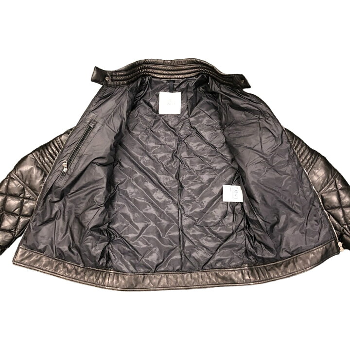楽天市場】MONCLER モンクレール キルティング ライダースジャケット 