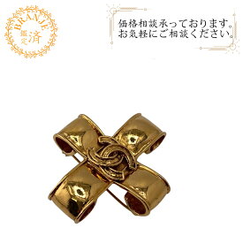 CHANEL シャネル ココマーク ブローチ ゴールド レディース