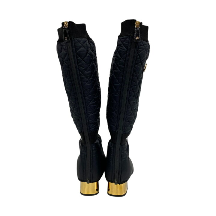 楽天市場】CHANEL シャネル K21 2WAY ココマーク マトラッセ ブーツ 