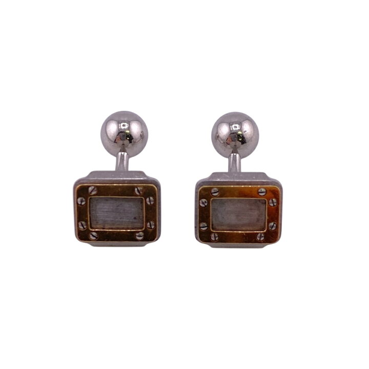 楽天市場】CARTIER カルティエ サントス カフリンクス K18×SS or et 