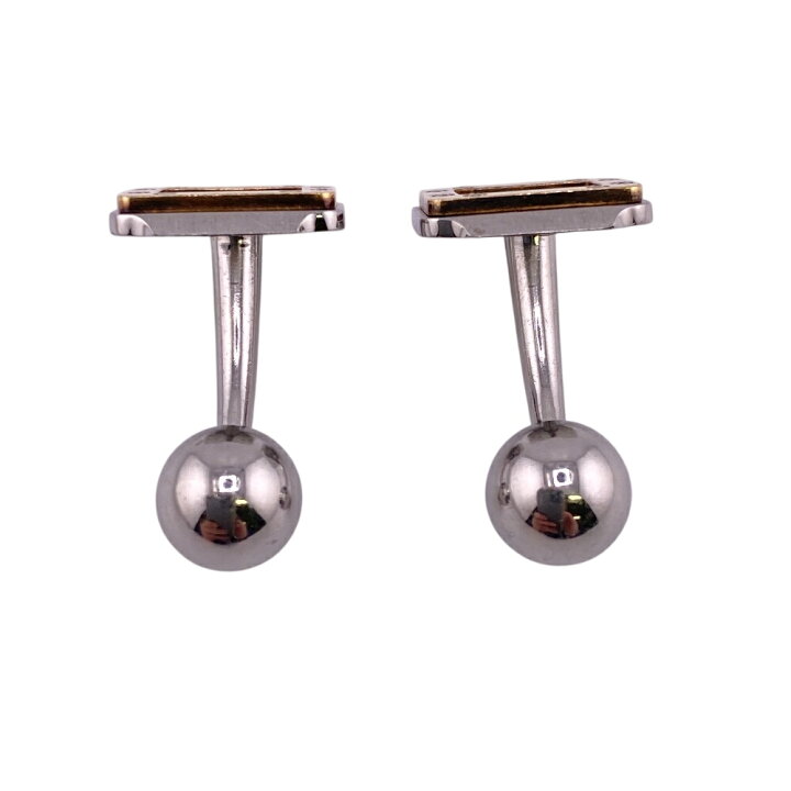 楽天市場】CARTIER カルティエ サントス カフリンクス K18×SS or et 