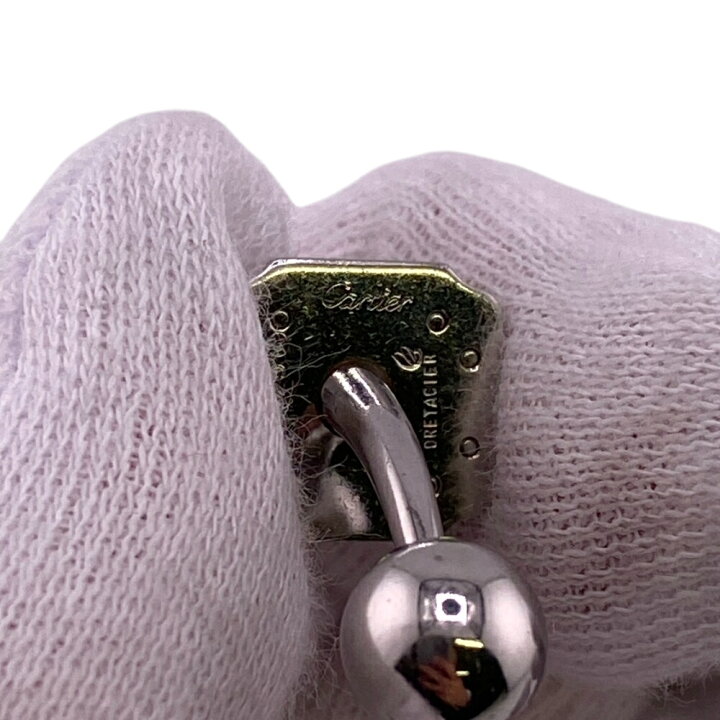 楽天市場】CARTIER カルティエ サントス カフリンクス K18×SS or et 