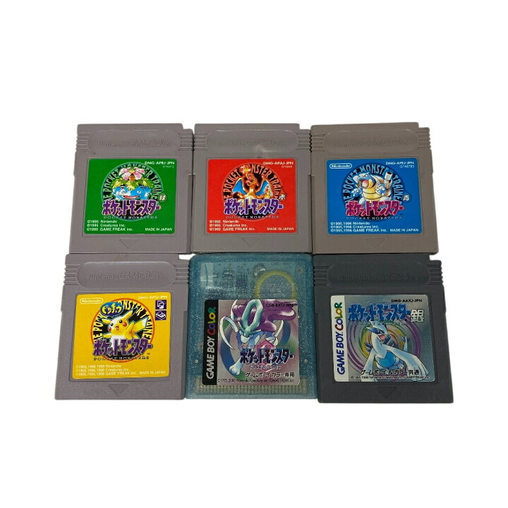 楽天市場】ポケモン GB ゲームボーイ ソフト まとめ売り 赤青緑 