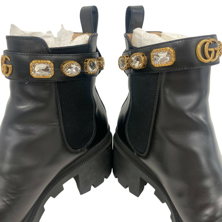 楽天市場】GUCCI グッチ 550036 サイドゴアブーツ GGマーモント 