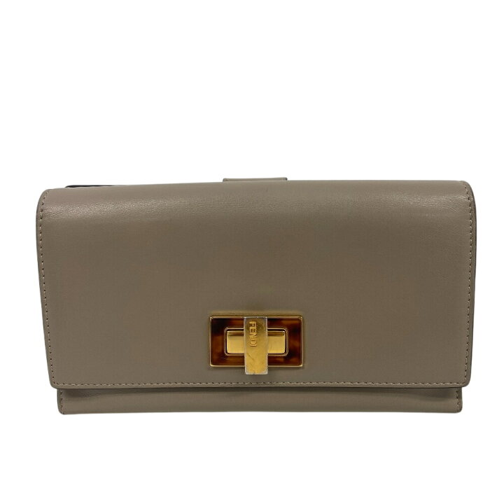 楽天市場】FENDI フェンディ 8M0308 ピーカブー べっ甲柄 長財布 財布 