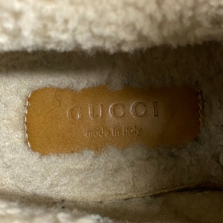 楽天市場】GUCCI グッチ ホースビット ショートブーツ ジャンボGG ボア 