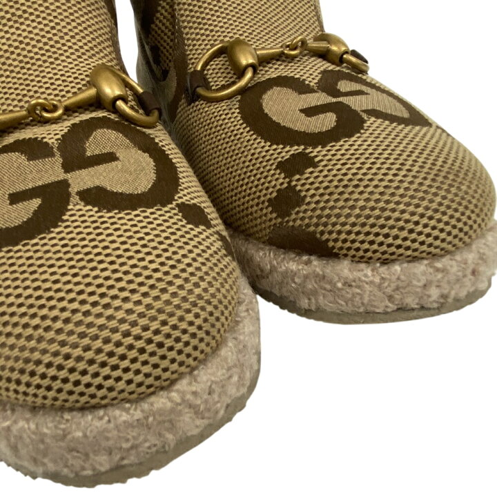 楽天市場】GUCCI グッチ ホースビット ショートブーツ ジャンボGG ボア 