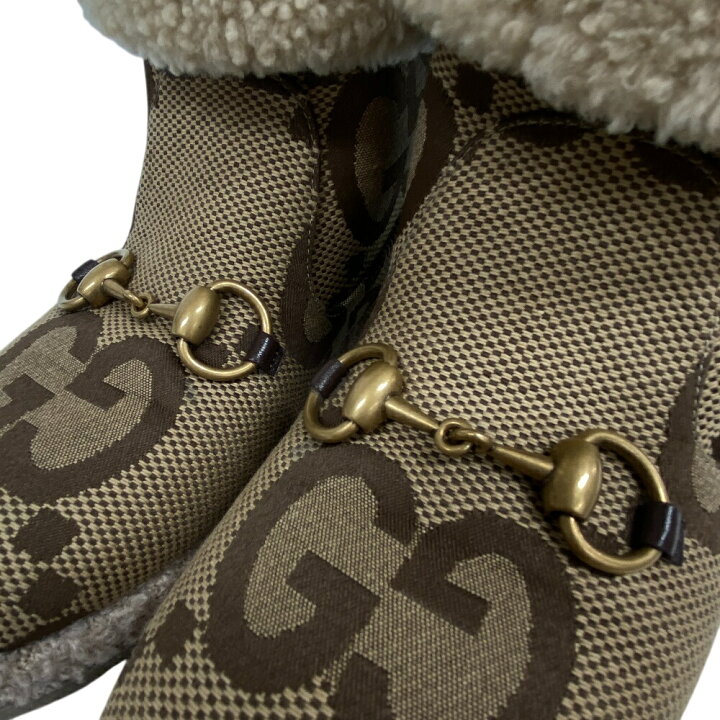 楽天市場】GUCCI グッチ ホースビット ショートブーツ ジャンボGG ボア 