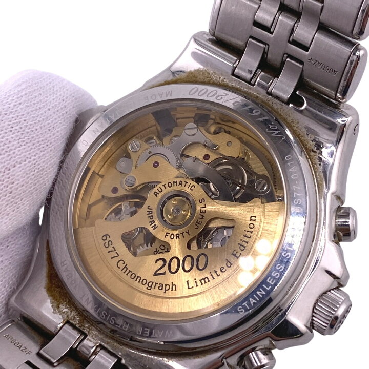 楽天市場】SEIKO セイコー 6S77-0A10 クレドール パシフィーク クロノ 