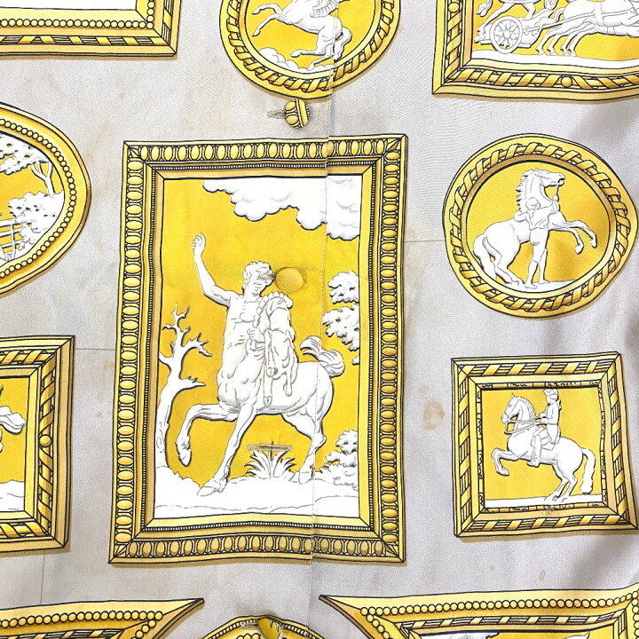 楽天市場】HERMES エルメス 馬車柄 長袖Tシャツ ベージュ レディース 