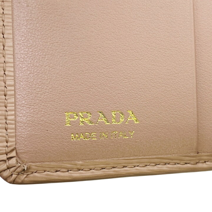 楽天市場】PRADA プラダ 1MH350 コンパクトウォレット Wホック ロゴ 