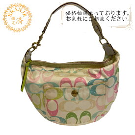 COACH コーチ 133 カラフル ワンショルダー シグネチャー ショルダーバッグ バッグ カバン 斜めがけ 肩掛け ブランド マルチカラー レディース