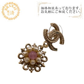 CHANEL シャネル B16C ココマーク フラワー ピアス ブランド ジュエリー アクセサリー ゴールド レディース