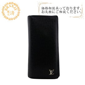 LOUIS VUITTON ルイヴィトン ルイヴィトン M30285 ポルトフォイユブラザ 二つ折り ロングウォレット タイガ 長財布 財布 ウォレット ブランド カード入れ 小銭入れ ブラック メンズ