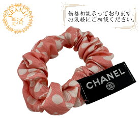 CHANEL シャネル シュシュ ヘアアクセサリー ピンク レディース