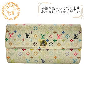 LOUIS VUITTON ルイヴィトン ルイヴィトン M93532 ポルトフォイユサラ モノグラムマルチカラー 長財布 財布 ウォレット ブランド カード入れ 小銭入れ ホワイト レディース