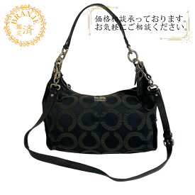 COACH コーチ 14337 2way ハンドバッグ オプアート ショルダーバッグ バッグ カバン 斜めがけ 肩掛け ブランド ブラック レディース