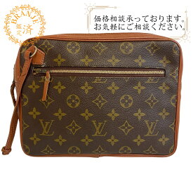 LOUIS VUITTON ルイヴィトン ルイヴィトン サックスポ ヴィンテージ ハンド セカンドバッグ モノグラム クラッチバッグ バッグ カバン ブランド セカンドバッグ ブラウン メンズ