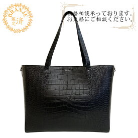 JIMMY CHOO ジミーチュウ ペガシ クロコ型押し スタッズ トートバッグ バッグ カバン ブランド ショルダー ブラック