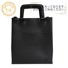 LOUIS VUITTON ルイヴィトン M58497 2way ショルダーバッグ サックプラ フォールド エピ ハンド トートバッグ ブラック メンズ 鞄