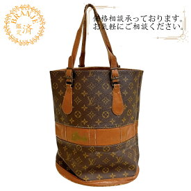 LOUIS VUITTON ルイヴィトン ルイヴィトン T42236 バケットGM ハンドバッグ ポーチ USA モノグラム トートバッグ バッグ カバン ブランド ショルダー ブラウン